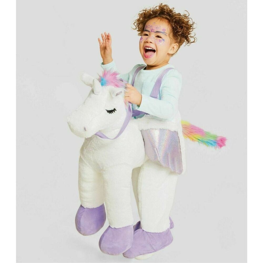 Unicorn Pegasus Ride on Toddler One Size Rider 3d Plush Halloween Costume